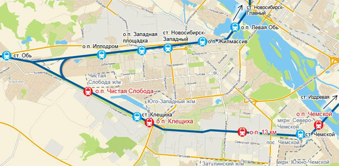 Транспортная доступность Левого берега города Новосибирска